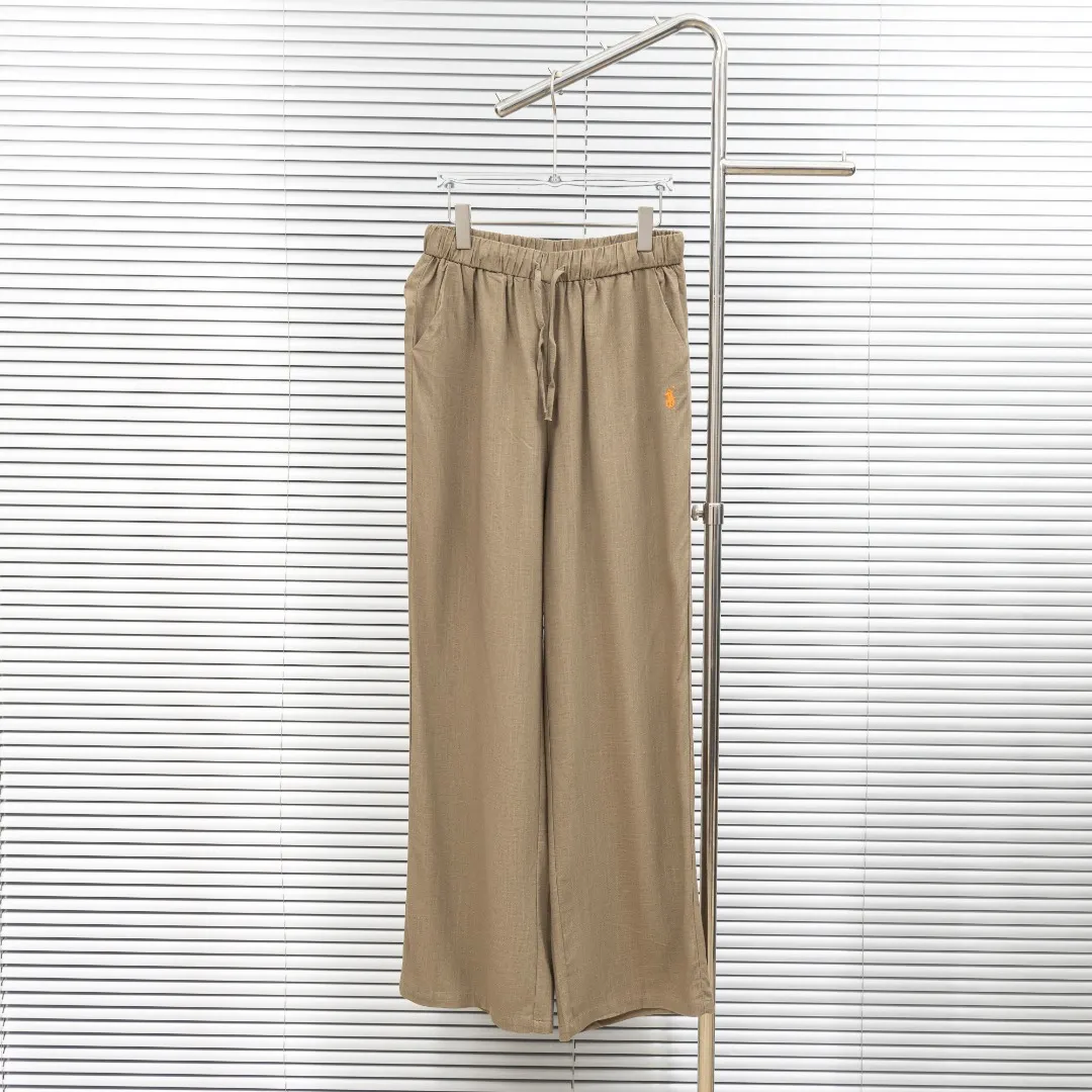 P270 top version (different currencies) You can scan the QR code to enter the official website. Style: Ralph Lauren POLO linen old money style embroidered trousers. Color: Picture color. Size: S-L. Fabric: Linen. Accessories: Full set of customized accessories. No gender distinction. Same style for men and women.